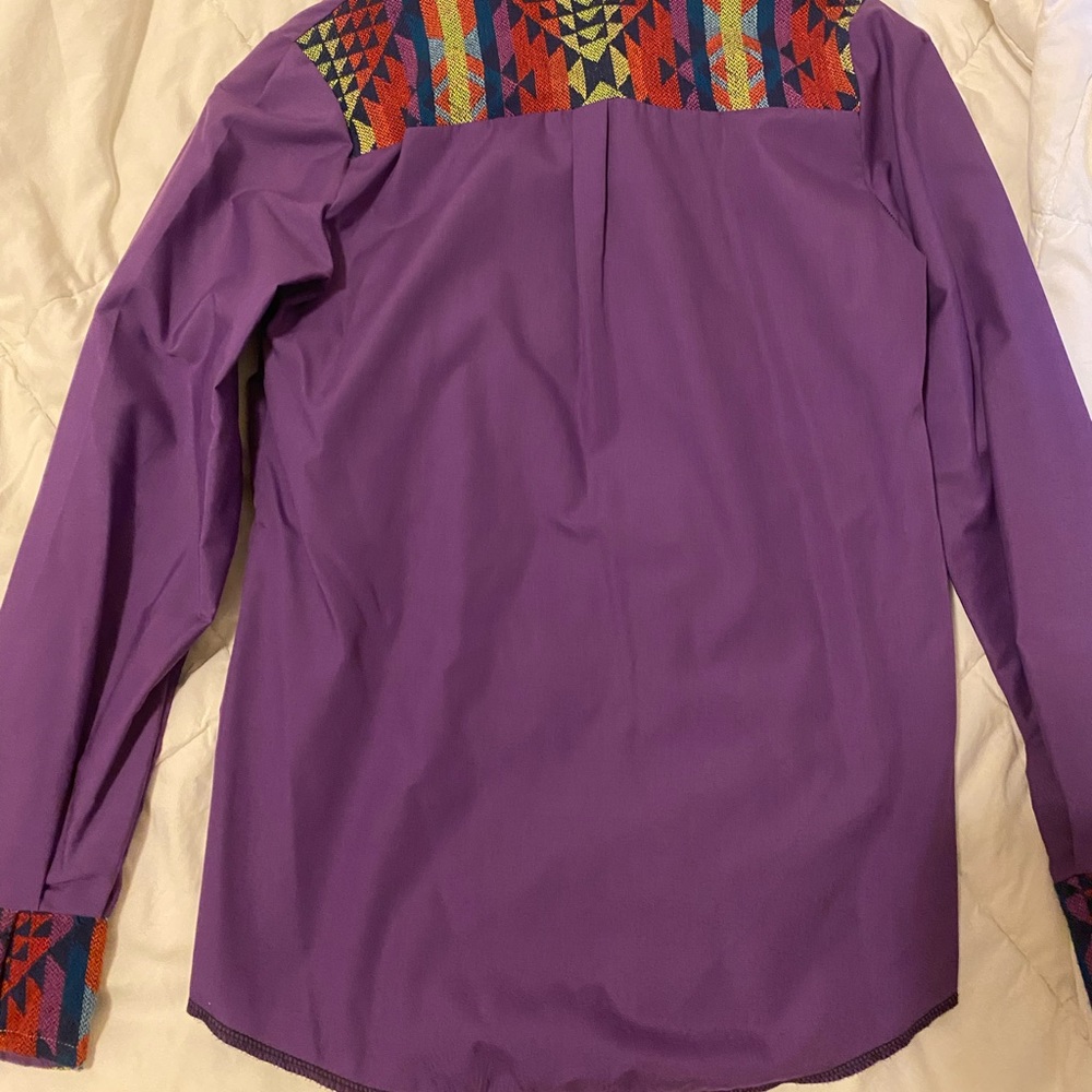 Purple Aztec Button-up - Picture 2 of 2
